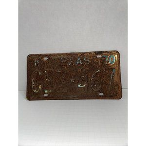 Vintage Texas 1970 License Plate, GBZ467, RUSTIC, VINTAGE!!